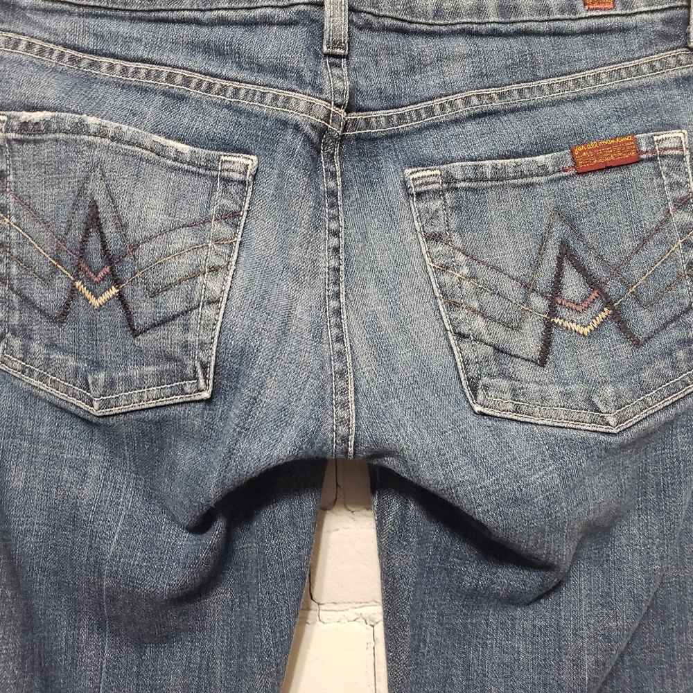 7FAM Sz 27 Vintage "A" Pocket Boot Cut Jeans - Picture 14 of 16